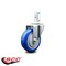 Service Caster 4 Inch Blue Polyurethane Wheel Swivel 7/8 Inch Square Stem Caster SCC SCC-SQ20S414-PPUB-BLUE-78 - alternate 4